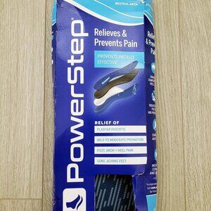 Powerstep Full Length Orthotic Insoles Arch Heel Support Pinnacle Size D